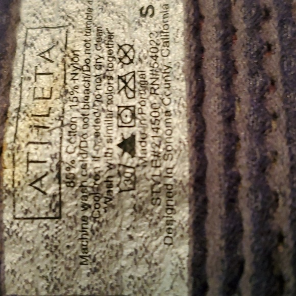 Athleta Performance Long Sleeve Waffle Top Size Small - Picture 6 of 6